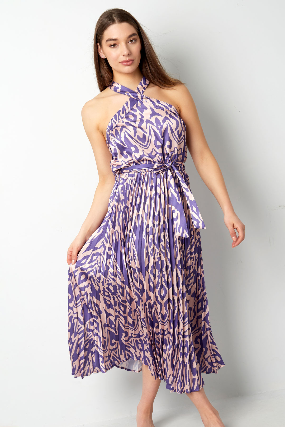 Kleid Tropical Vibes - lila h5 Bild4
