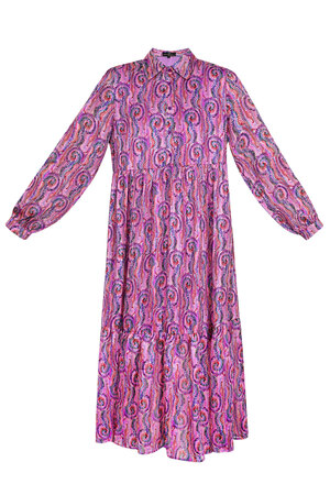 Kleid mit Paisleymuster in Rosa und Multi h5 