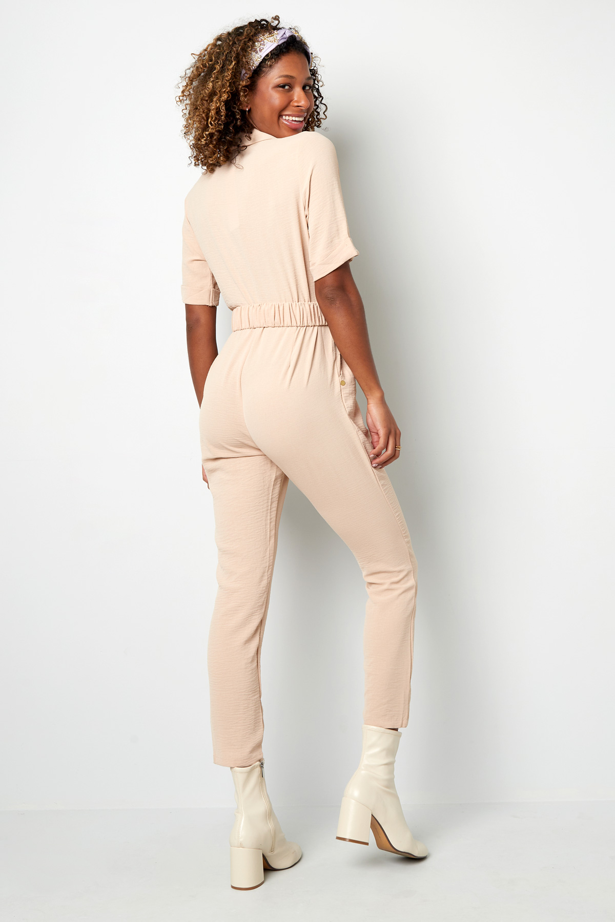 Jumpsuit With Belt Coral h5 Picture11