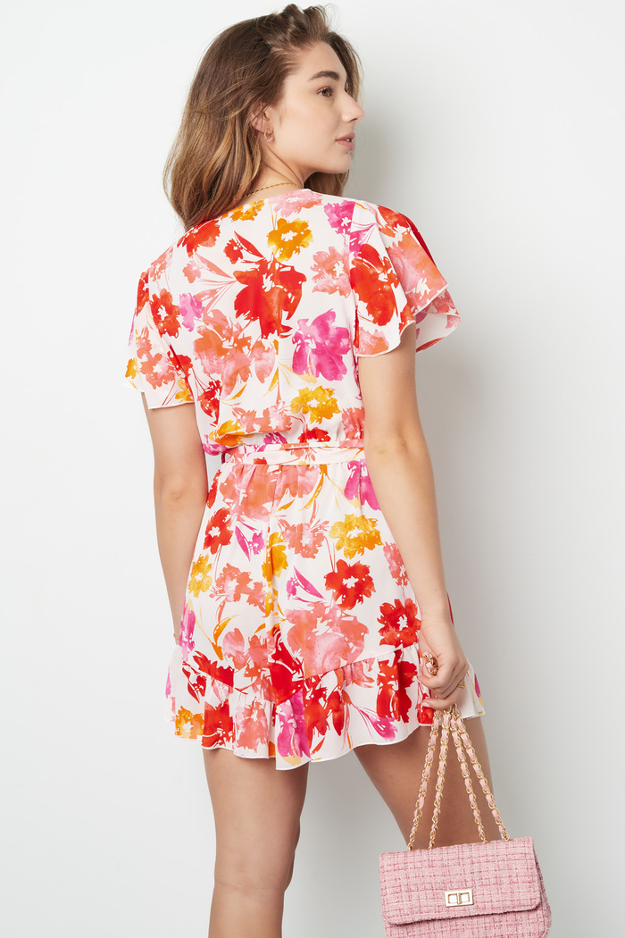 Playsuit Floral Print - Pink Red Picture8