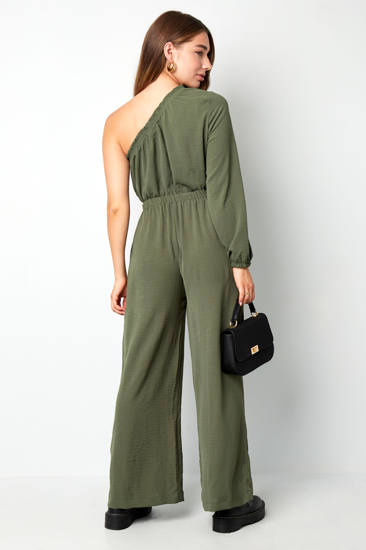 Jumpsuit one-shoulder - mustard yellow Picture9