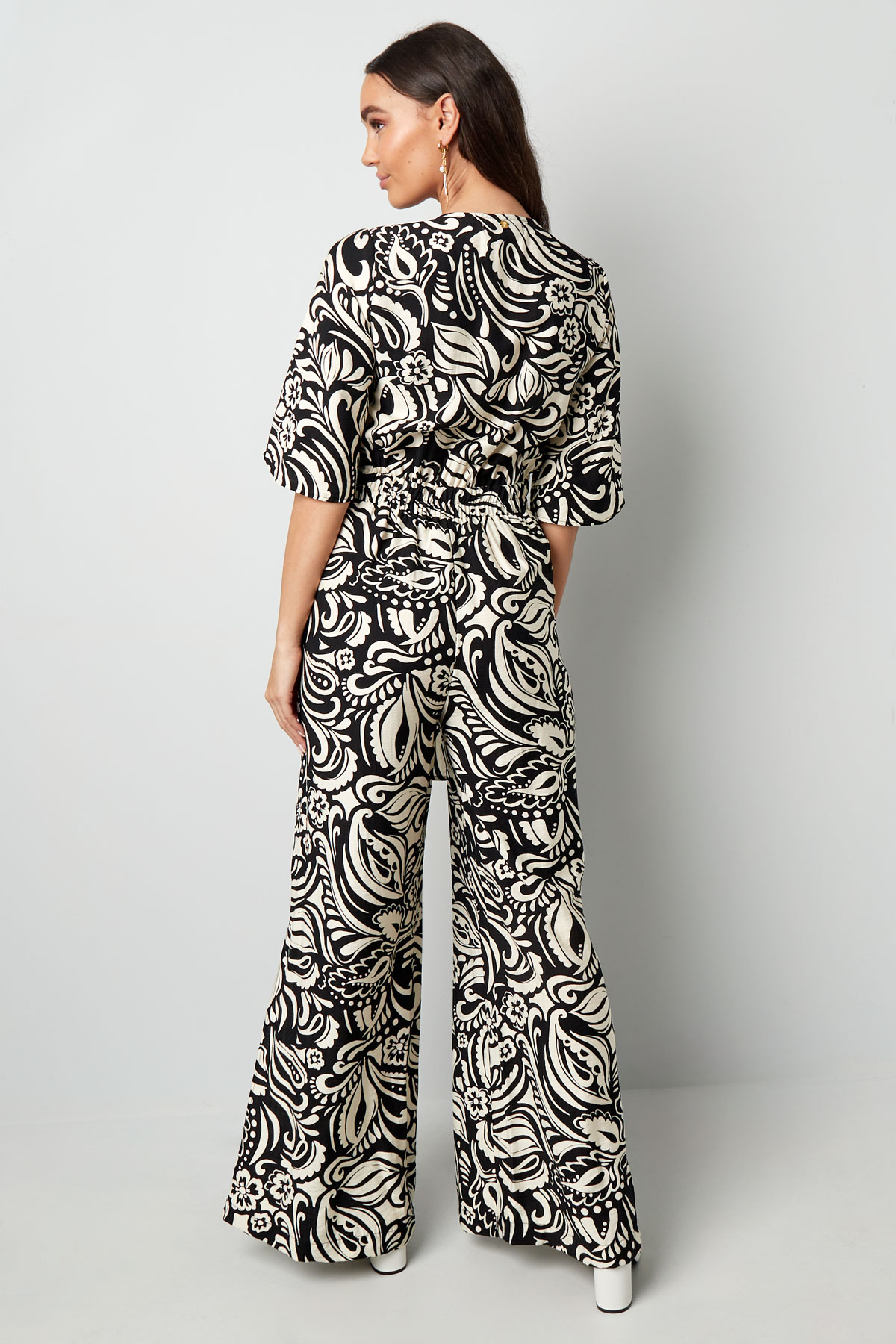 Jumpsuit with print - beige  h5 Picture7
