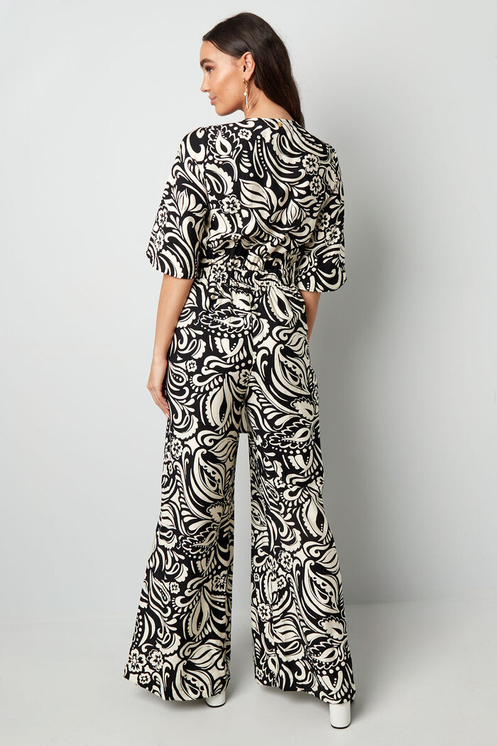 Jumpsuit with print - black/white  Picture7
