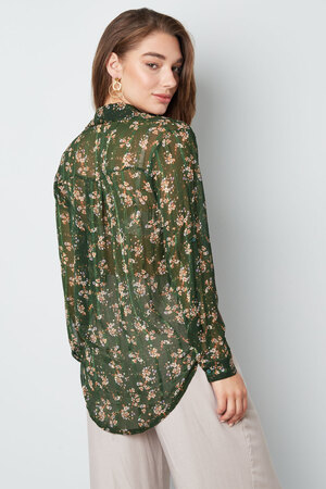 Blouse floral print green h5 Picture8