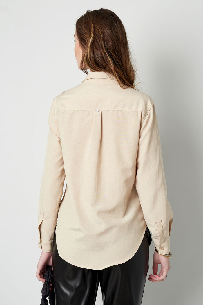 Basic blouse effen - wit Afbeelding11
