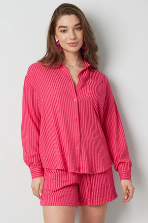 Striped blouse - red pink h5 Picture2