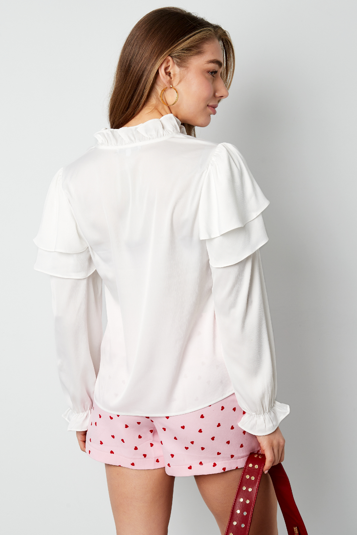 Ruffle blouse - Blue h5 Picture5