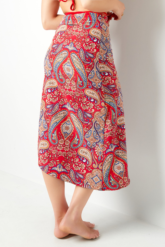 Maxi skirt red/blue S Picture8