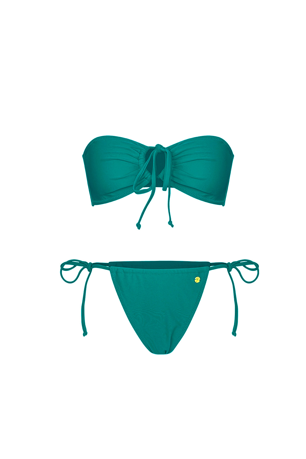 Bikini tagliato - verde L h5 