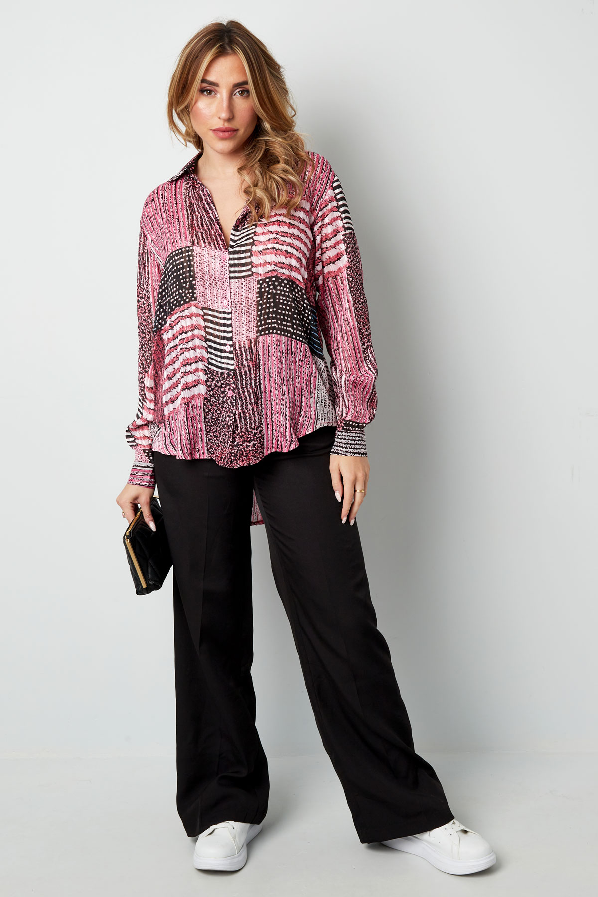 Blouse over the top print pink h5 Picture4