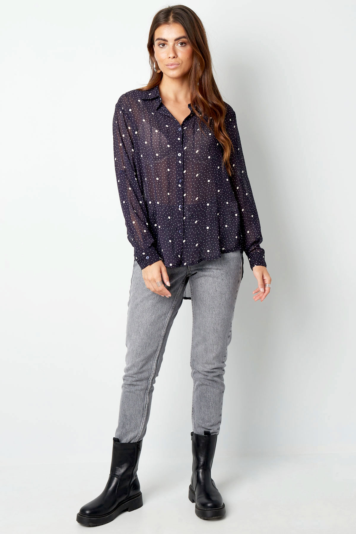 Blouse dots - white h5 Picture6
