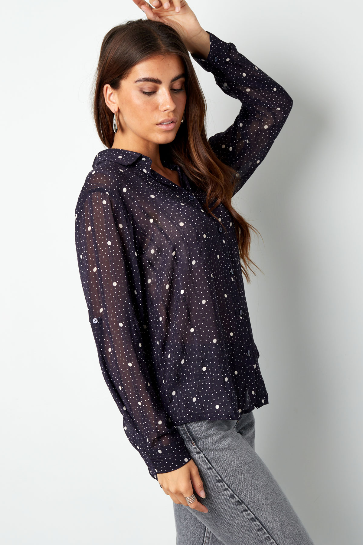 Blouse dots - white h5 Picture4