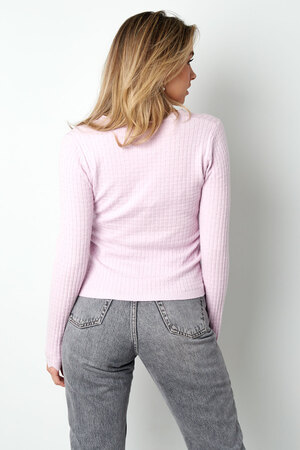 Pullover mit V-Ausschnitt – rosa  h5 Bild12