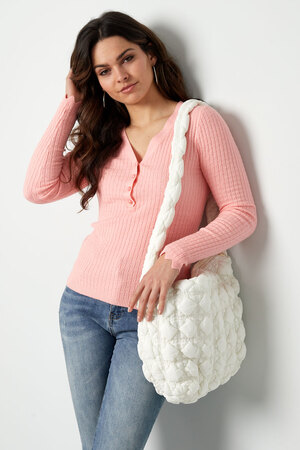 v-neck sweater - baby pink  h5 Picture5