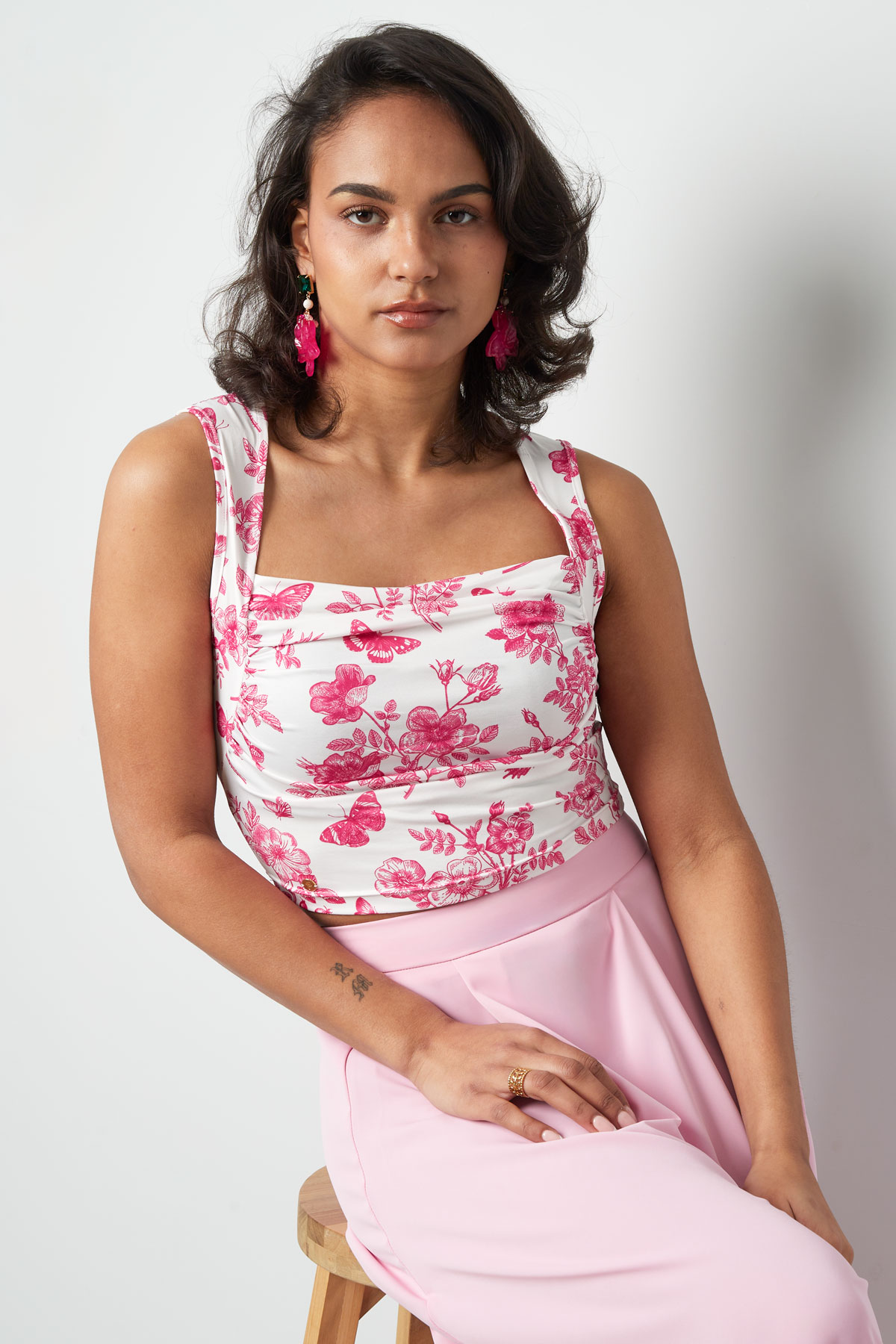 Flower butterfly top - fuchsia  h5 Picture9