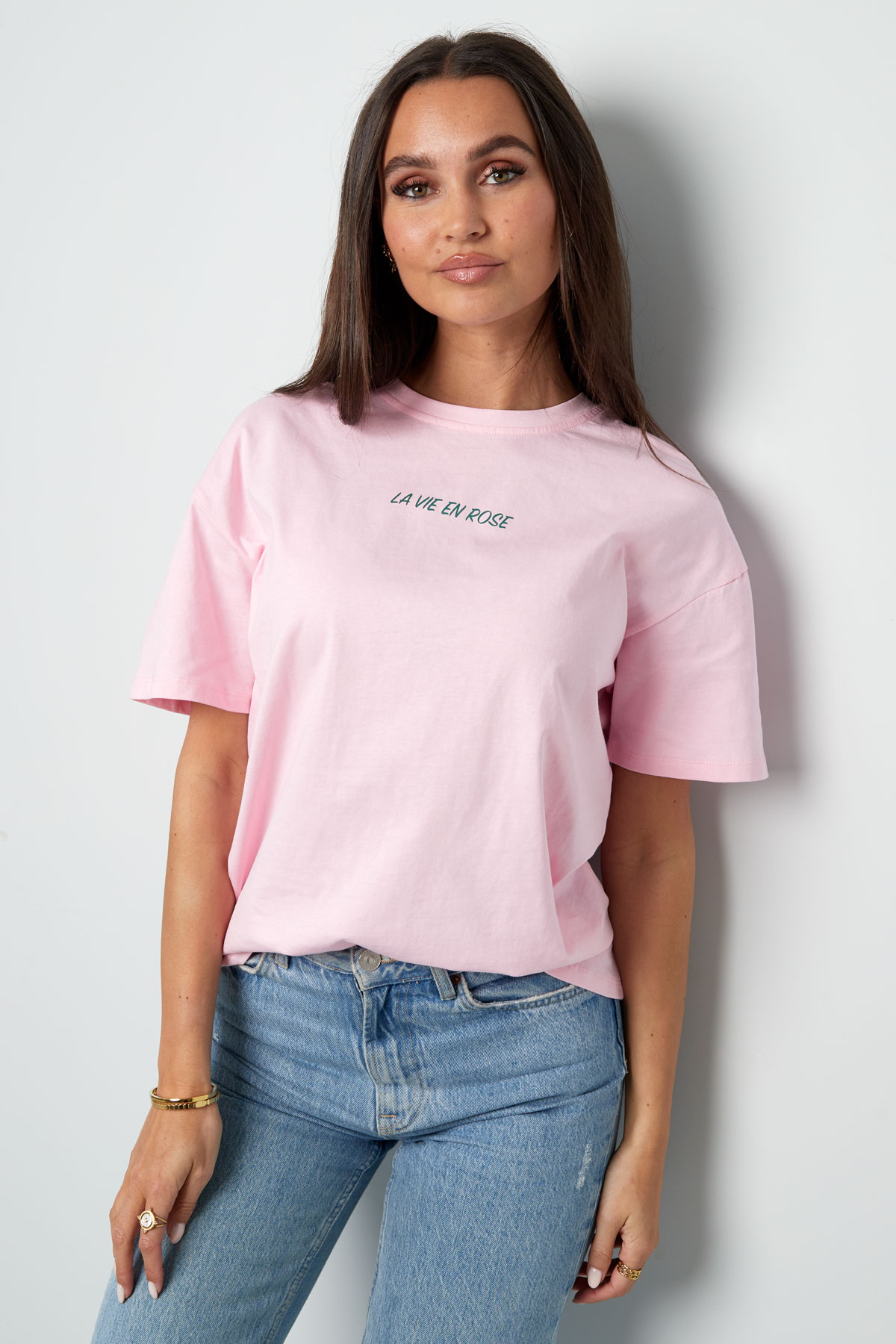 T-shirt la vie en rose - rosa Immagine5
