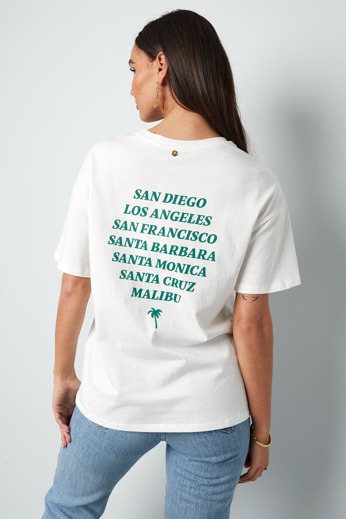 T-shirt california - groen