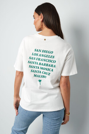 T-shirt california - groen h5 Afbeelding2