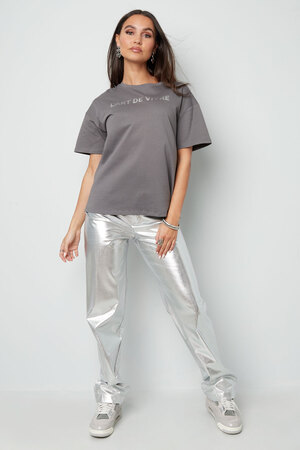 T-shirt l'art de vivre - grijs zilver h5 Afbeelding3