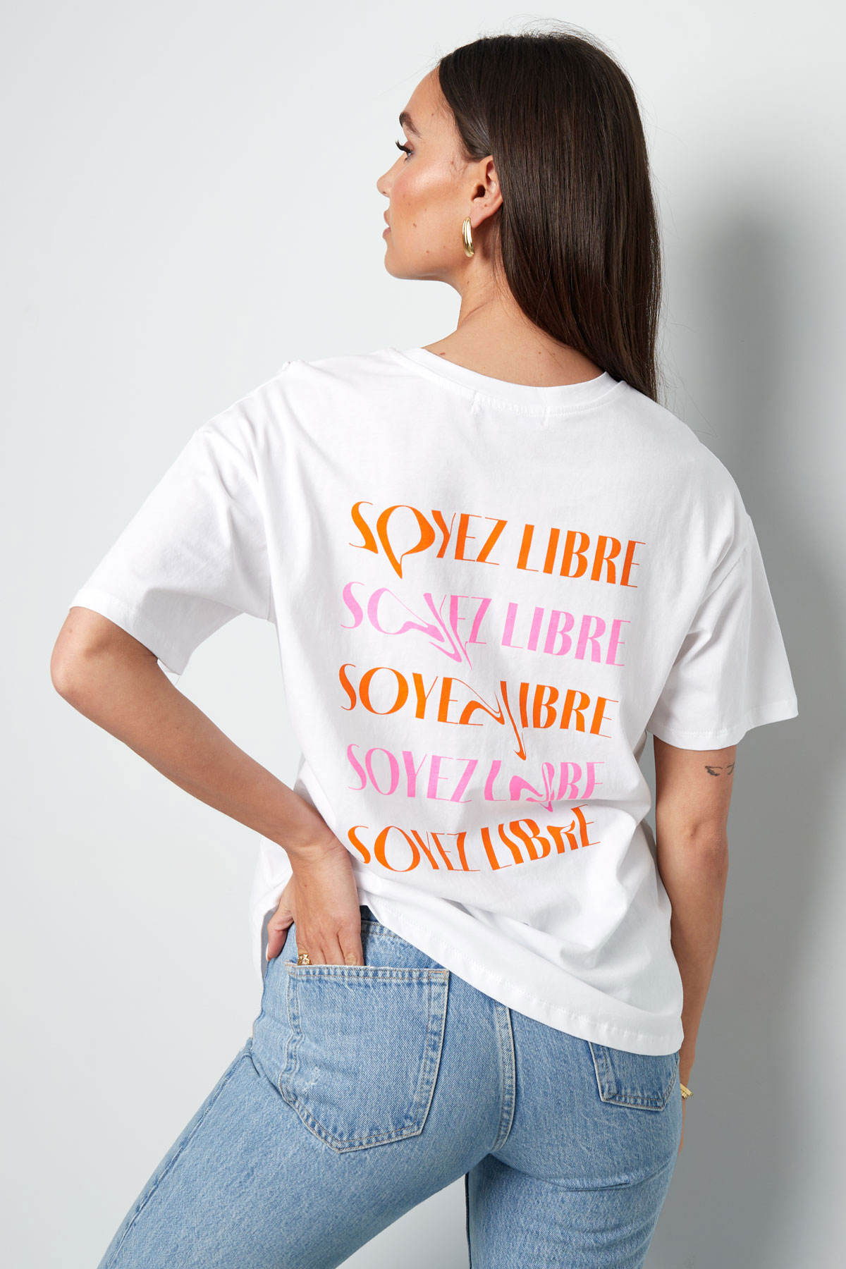 Camiseta soyez libre - blanco