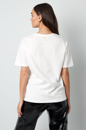 Mon amour tişört - beyaz h5 Resim9