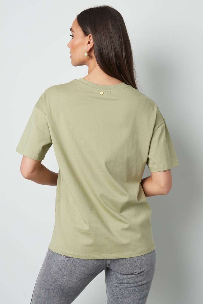 Tişört ma perle - yeşil Resim6