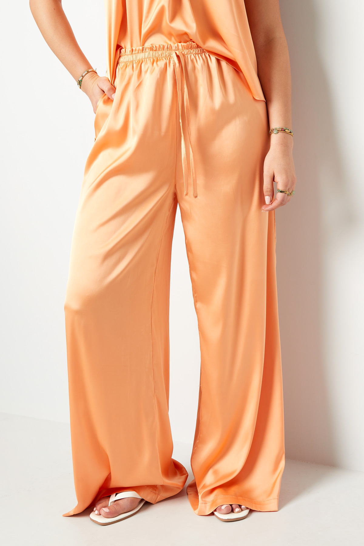 Satin Pants Coral S Picture2