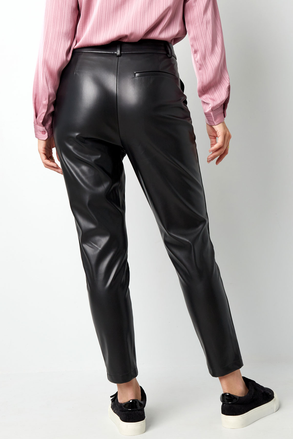 Pantalones de cuero PU - negro h5 Imagen6