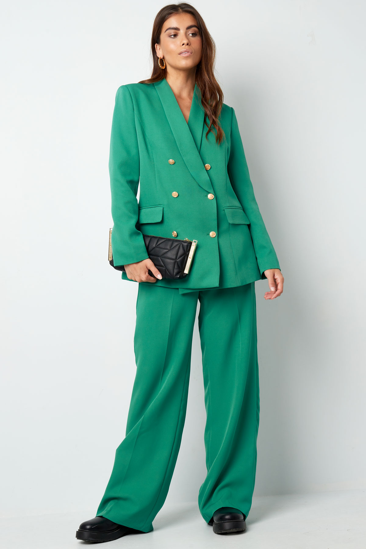 Pleated trousers - green h5 Picture3