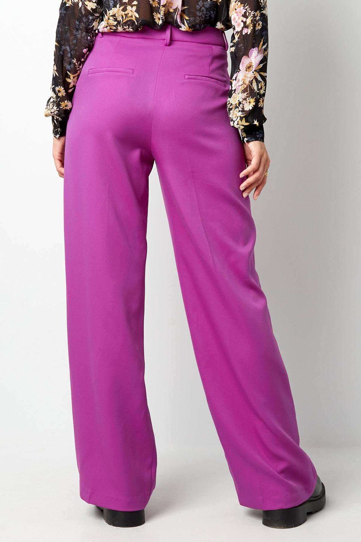 Pantalón plisado - violeta Imagen12