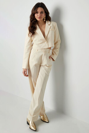 Pleated trousers - sand  h5 Picture7