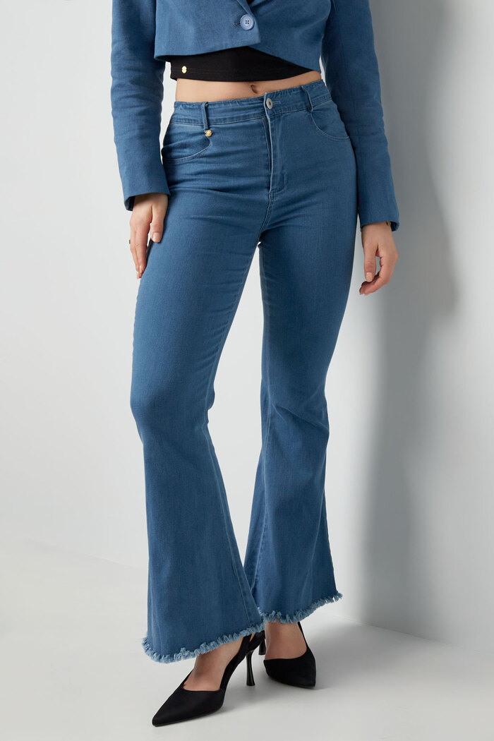 Jeans a zampa - azzurro Immagine2