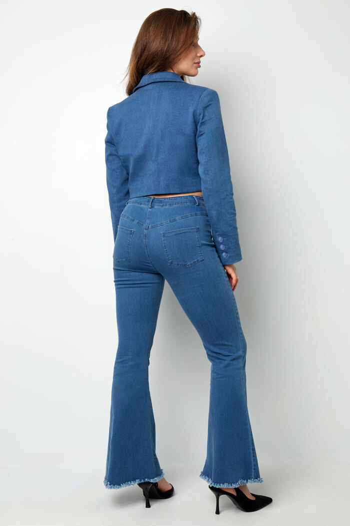 Kloş kot pantolon - açık mavi Resim7