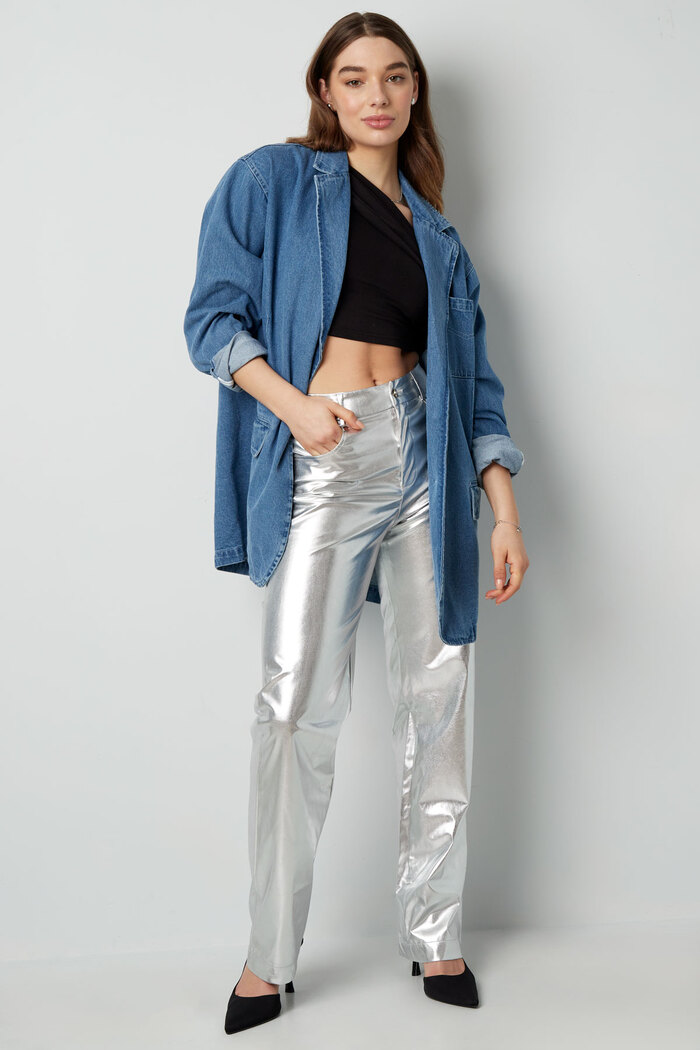 Metallic trousers - silver Picture6