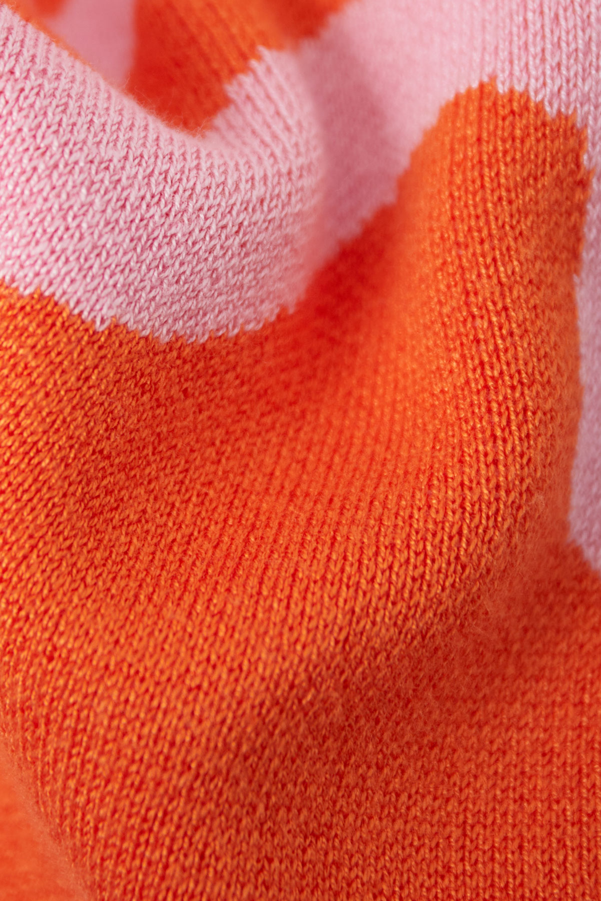Broek organische strepen print - oranje en roze h5 Afbeelding9