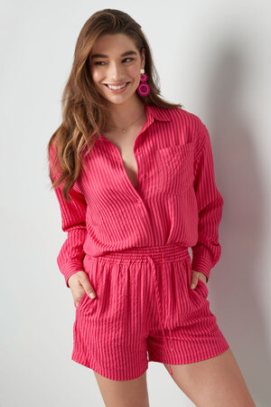 Striped shorts - red pink h5 Picture8