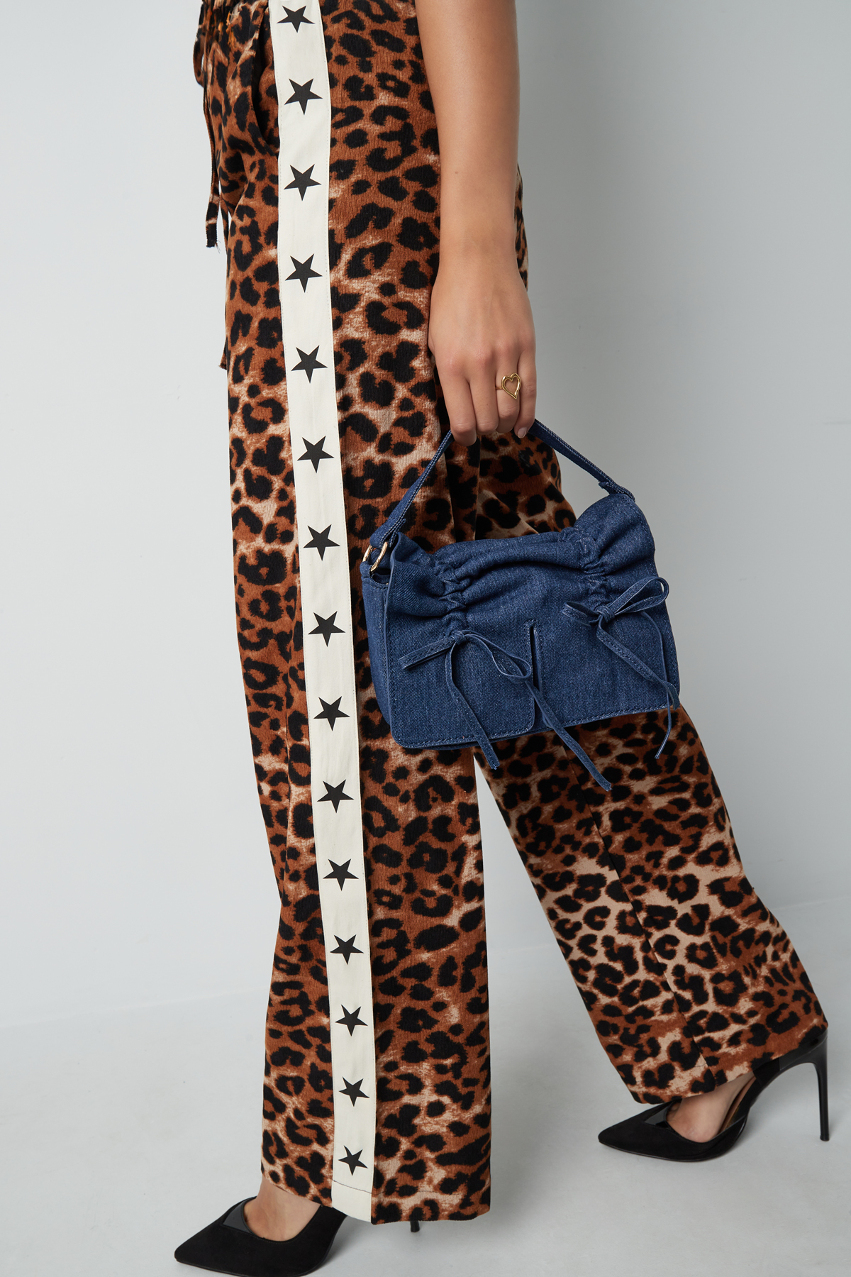 Wild Leopard broek met streep - bruin h5 Afbeelding4