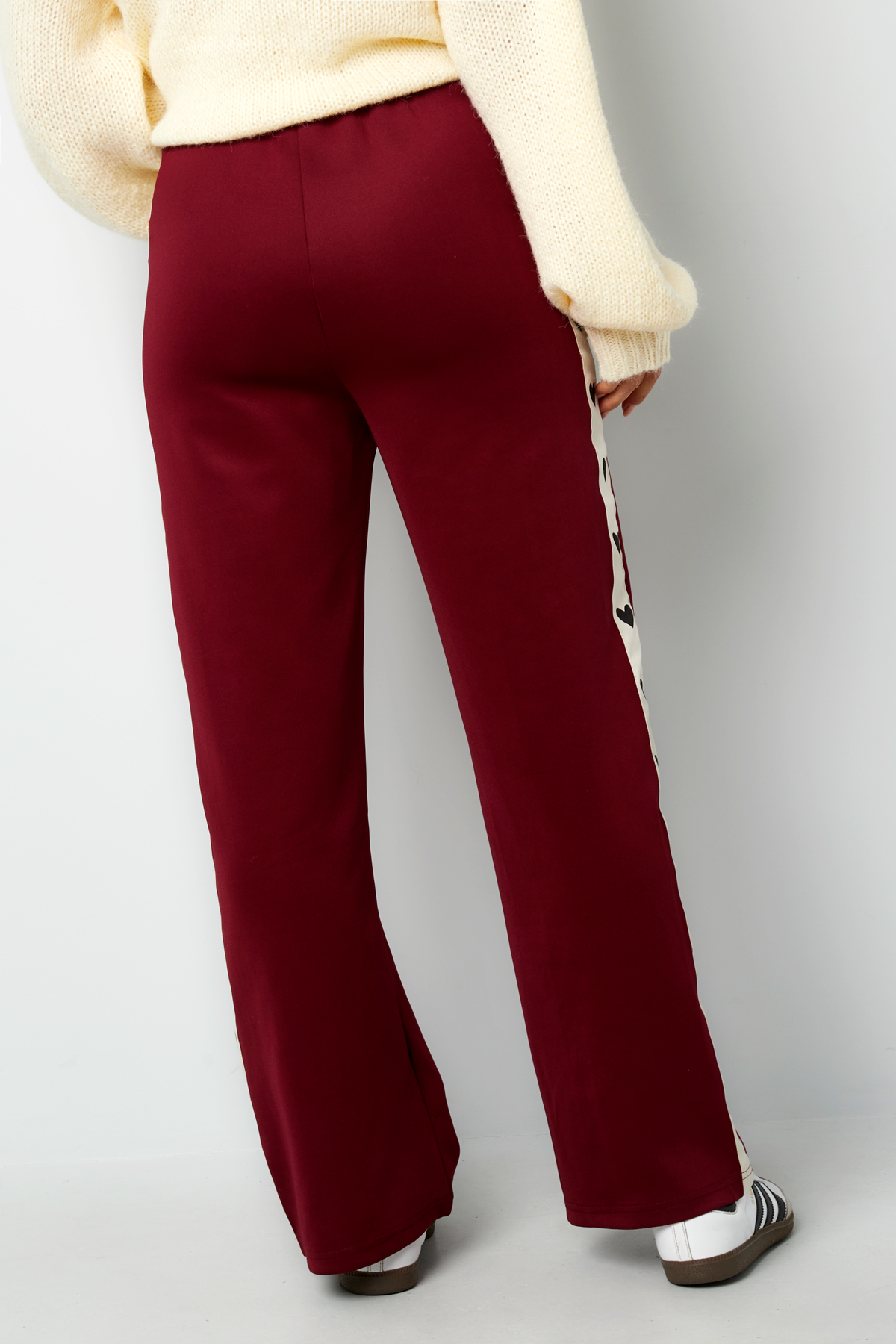 Pants with hearts on the side - red Picture10