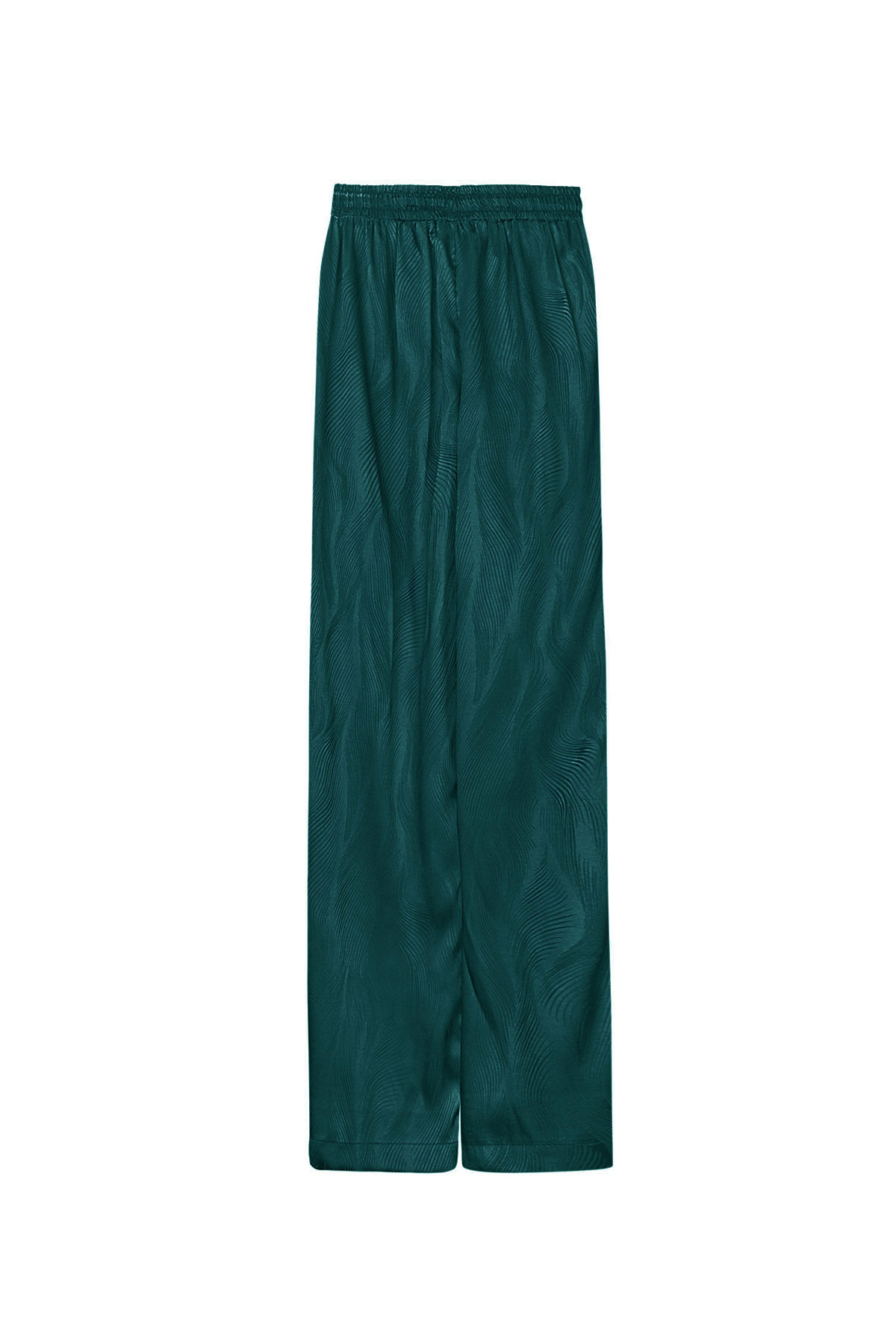 Satijnen broek met print - groen Afbeelding11