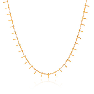 1 Paar Simple Series Daily Cross Edelstahl Goldfarbene Damenketten h5