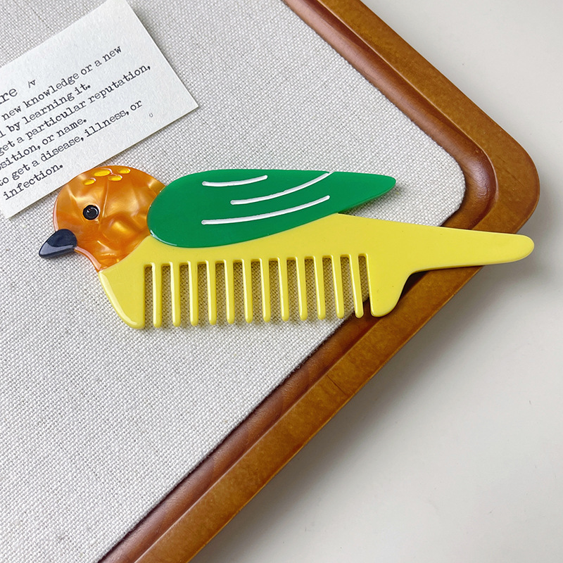 1 pieza de peines de acetato de celulosa con diseño de animales para mujer