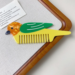 1 pieza de peines de acetato de celulosa con diseño de animales para mujer h5