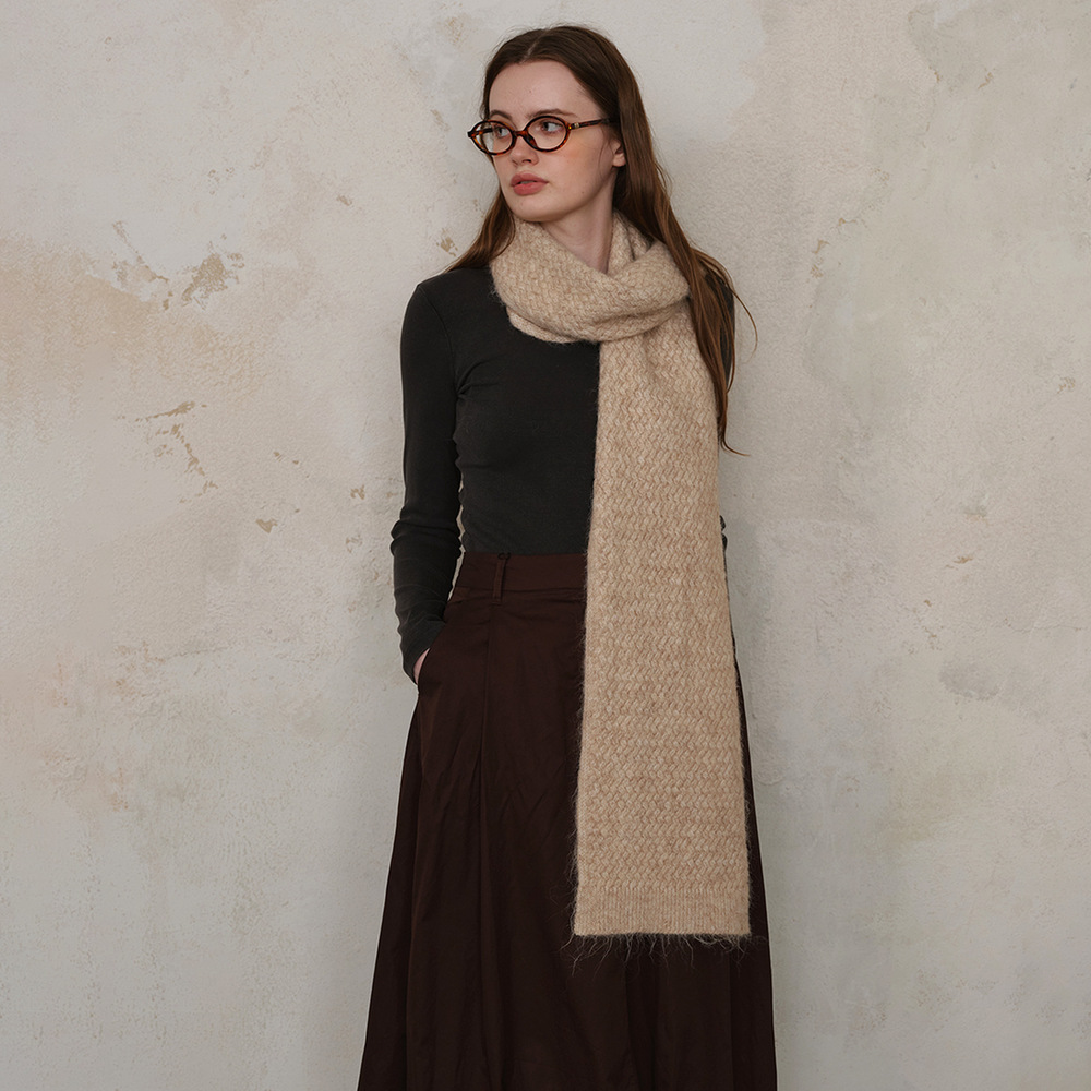 1 Stück Elegante karierte Polyester-Winterschals für Damen h5Bild3