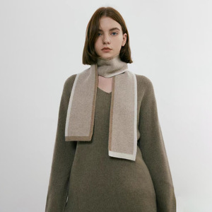 1 Stück einfache Patchwork-Polyester-Winterschals für Damen h5 Bild2