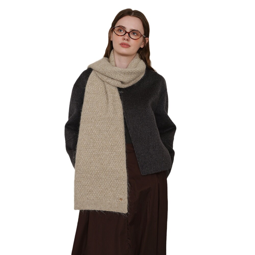 1 Stück Elegante karierte Polyester-Winterschals für Damen h5Bild4