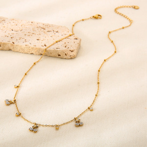 1 collar elegante y lujoso de acero inoxidable con colgante de fruta para mujer. h5 Imagen2