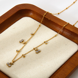 1 collar elegante y lujoso de acero inoxidable con colgante de fruta para mujer. h5 Imagen5