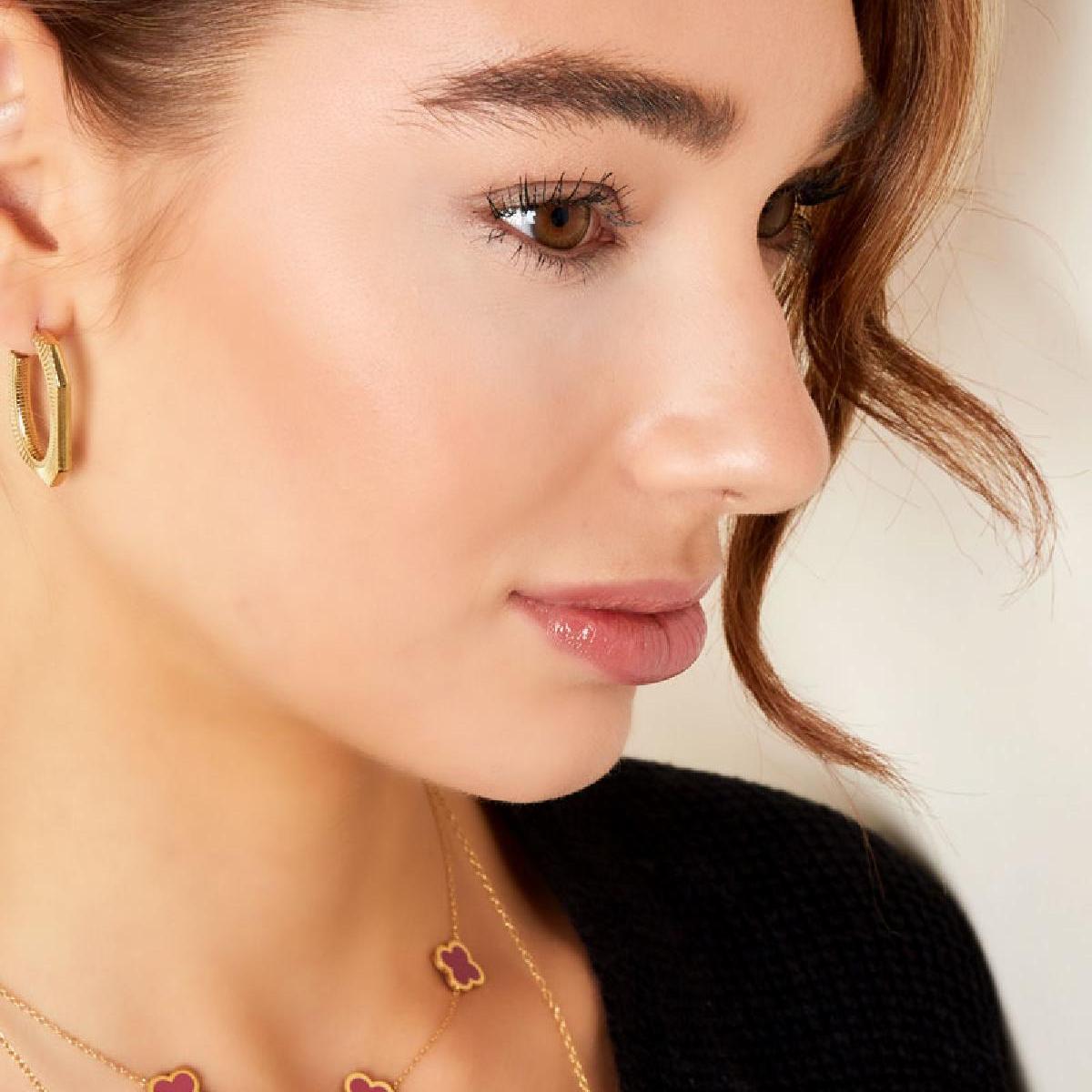 Collar tres tréboles de colores Imagen3