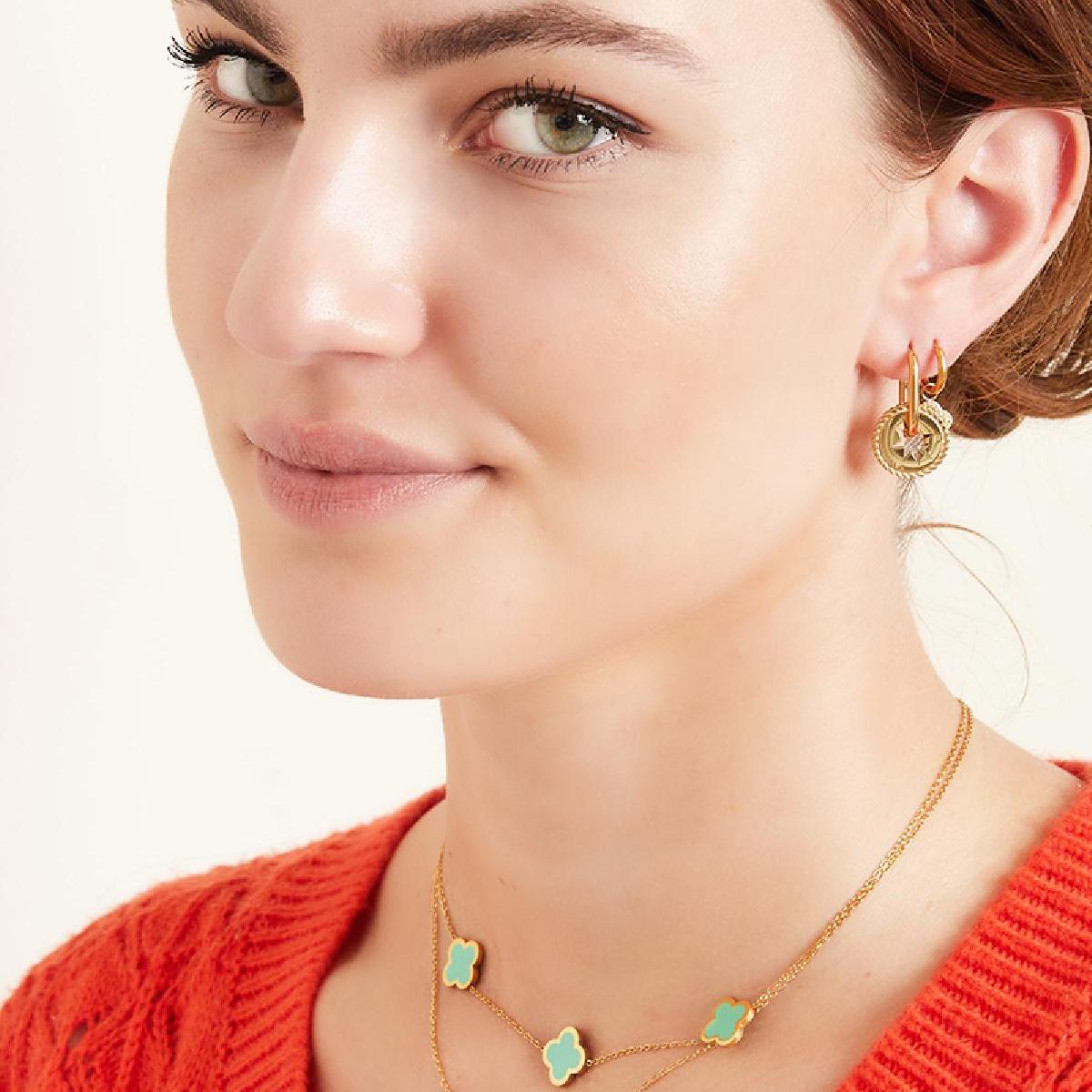 Collar tres tréboles de colores h5 Imagen6