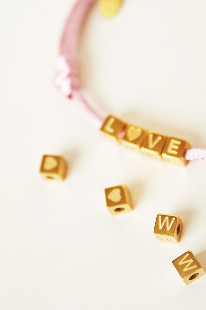 DIY Beads Alphabet Gold G Stainless Steel Picture2
